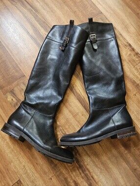 Banana Republic Knee High Brown Leather Riding Boots